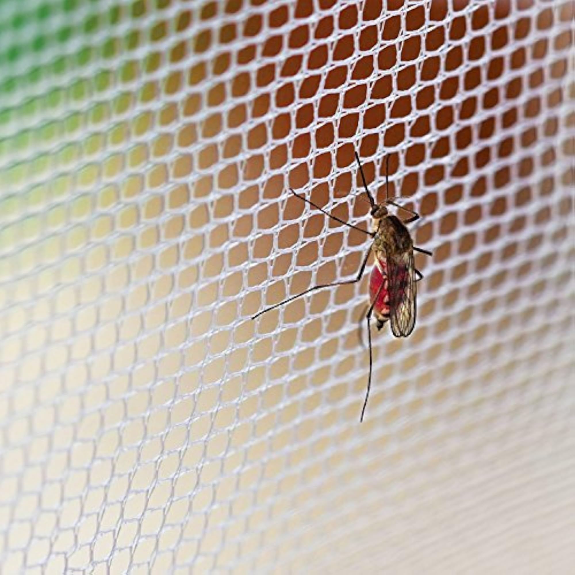 6x6.5 FT White Mosquito Net for Double Bed, Cotton Material